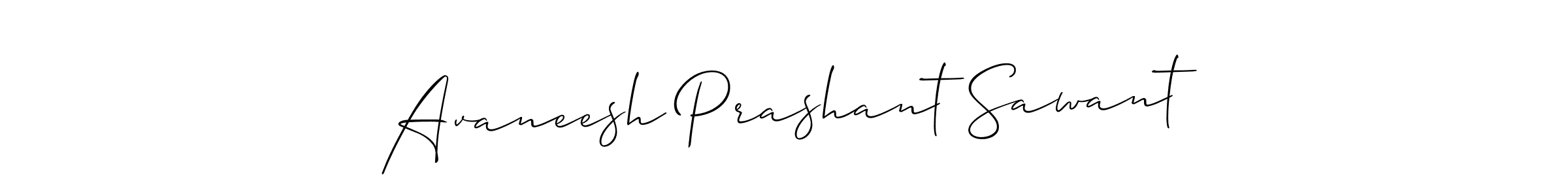 Avaneesh Prashant Sawant stylish signature style. Best Handwritten Sign (Allison_Script) for my name. Handwritten Signature Collection Ideas for my name Avaneesh Prashant Sawant. Avaneesh Prashant Sawant signature style 2 images and pictures png