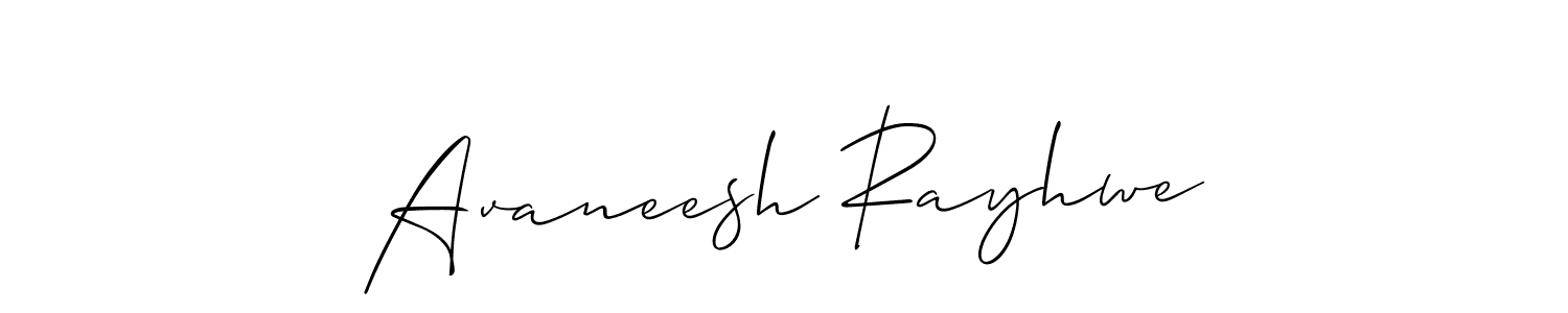 Design your own signature with our free online signature maker. With this signature software, you can create a handwritten (Allison_Script) signature for name Avaneesh Rayhwe. Avaneesh Rayhwe signature style 2 images and pictures png