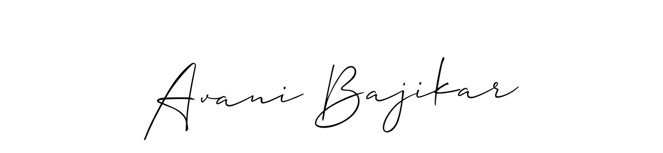 Make a beautiful signature design for name Avani Bajikar. Use this online signature maker to create a handwritten signature for free. Avani Bajikar signature style 2 images and pictures png