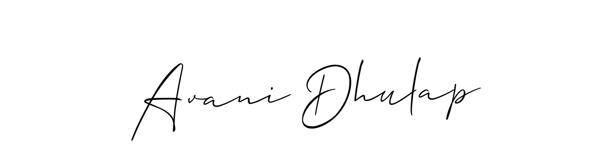 Once you've used our free online signature maker to create your best signature Allison_Script style, it's time to enjoy all of the benefits that Avani Dhulap name signing documents. Avani Dhulap signature style 2 images and pictures png