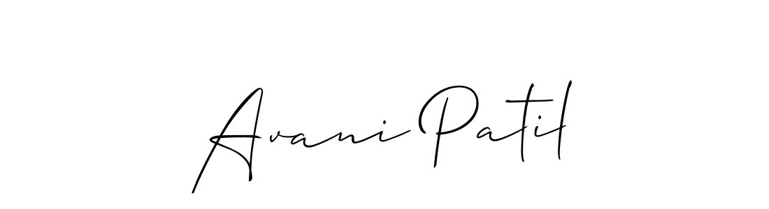 You should practise on your own different ways (Allison_Script) to write your name (Avani Patil) in signature. don't let someone else do it for you. Avani Patil signature style 2 images and pictures png