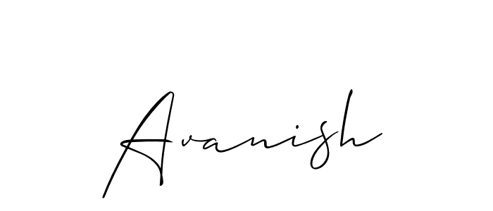 Make a beautiful signature design for name Avanish. Use this online signature maker to create a handwritten signature for free. Avanish signature style 2 images and pictures png