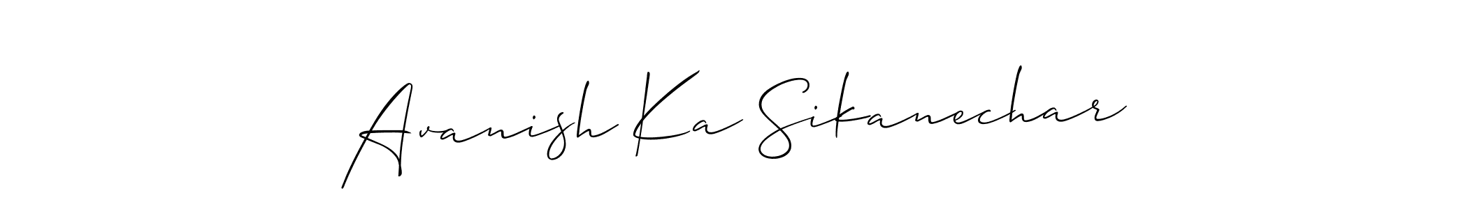 Make a beautiful signature design for name Avanish Ka Sikanechar. Use this online signature maker to create a handwritten signature for free. Avanish Ka Sikanechar signature style 2 images and pictures png