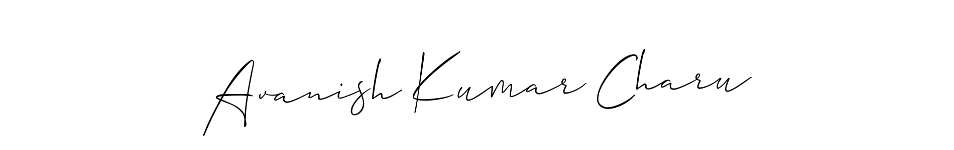 Similarly Allison_Script is the best handwritten signature design. Signature creator online .You can use it as an online autograph creator for name Avanish Kumar Charu. Avanish Kumar Charu signature style 2 images and pictures png