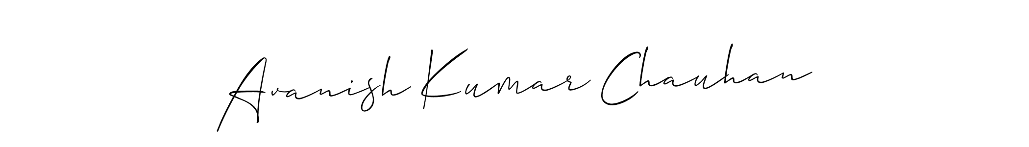 if you are searching for the best signature style for your name Avanish Kumar Chauhan. so please give up your signature search. here we have designed multiple signature styles  using Allison_Script. Avanish Kumar Chauhan signature style 2 images and pictures png
