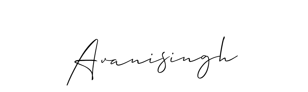 Design your own signature with our free online signature maker. With this signature software, you can create a handwritten (Allison_Script) signature for name Avanisingh. Avanisingh signature style 2 images and pictures png