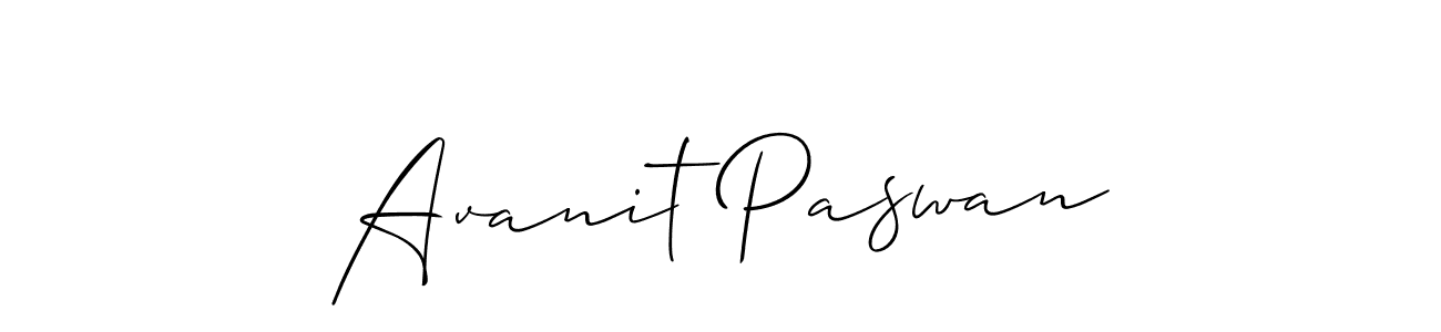 Also we have Avanit Paswan name is the best signature style. Create professional handwritten signature collection using Allison_Script autograph style. Avanit Paswan signature style 2 images and pictures png