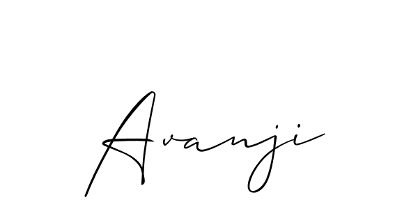 Similarly Allison_Script is the best handwritten signature design. Signature creator online .You can use it as an online autograph creator for name Avanji. Avanji signature style 2 images and pictures png