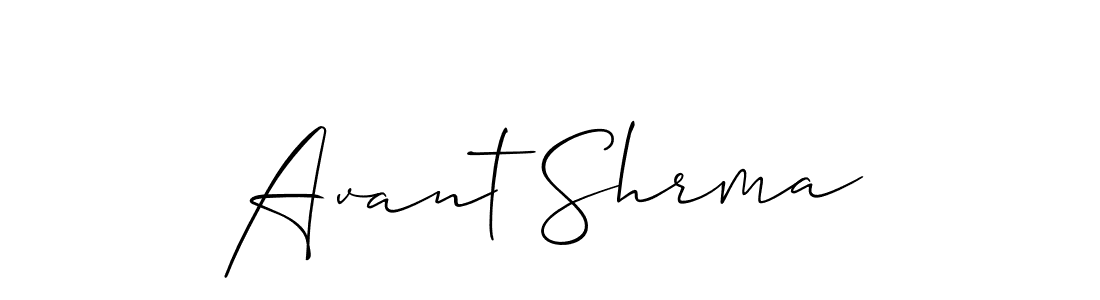 You should practise on your own different ways (Allison_Script) to write your name (Avant Shrma) in signature. don't let someone else do it for you. Avant Shrma signature style 2 images and pictures png