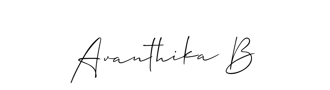 This is the best signature style for the Avanthika B name. Also you like these signature font (Allison_Script). Mix name signature. Avanthika B signature style 2 images and pictures png