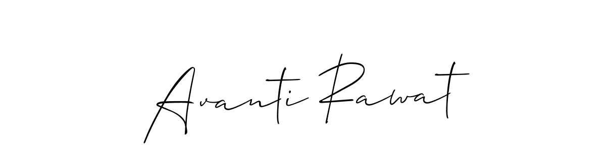 Create a beautiful signature design for name Avanti Rawat. With this signature (Allison_Script) fonts, you can make a handwritten signature for free. Avanti Rawat signature style 2 images and pictures png