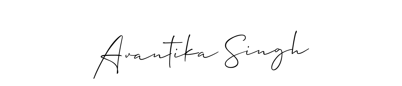 You should practise on your own different ways (Allison_Script) to write your name (Avantika Singh) in signature. don't let someone else do it for you. Avantika Singh signature style 2 images and pictures png