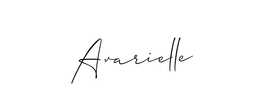 if you are searching for the best signature style for your name Avarielle. so please give up your signature search. here we have designed multiple signature styles  using Allison_Script. Avarielle signature style 2 images and pictures png