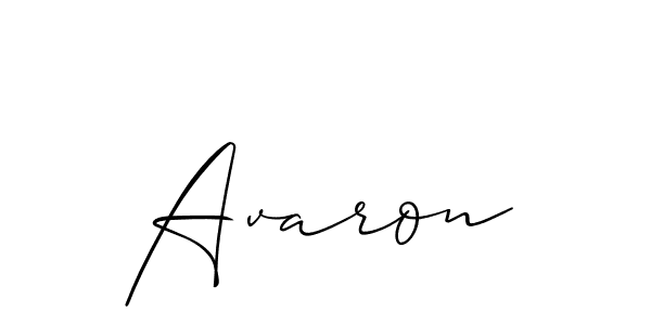 Make a beautiful signature design for name Avaron. Use this online signature maker to create a handwritten signature for free. Avaron signature style 2 images and pictures png