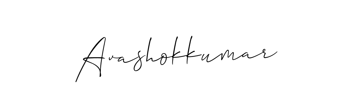 It looks lik you need a new signature style for name Avashokkumar. Design unique handwritten (Allison_Script) signature with our free signature maker in just a few clicks. Avashokkumar signature style 2 images and pictures png