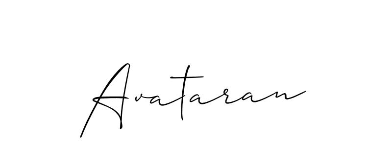 How to make Avataran signature? Allison_Script is a professional autograph style. Create handwritten signature for Avataran name. Avataran signature style 2 images and pictures png