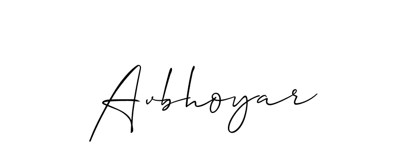 How to Draw Avbhoyar signature style? Allison_Script is a latest design signature styles for name Avbhoyar. Avbhoyar signature style 2 images and pictures png
