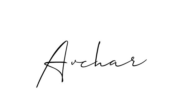 Best and Professional Signature Style for Avchar. Allison_Script Best Signature Style Collection. Avchar signature style 2 images and pictures png