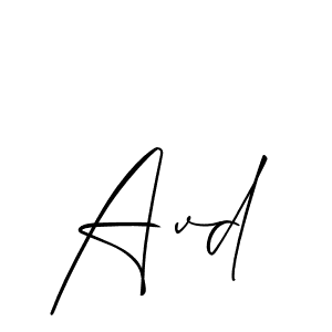 It looks lik you need a new signature style for name Avd. Design unique handwritten (Allison_Script) signature with our free signature maker in just a few clicks. Avd signature style 2 images and pictures png