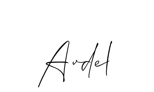 Also we have Avdel name is the best signature style. Create professional handwritten signature collection using Allison_Script autograph style. Avdel signature style 2 images and pictures png