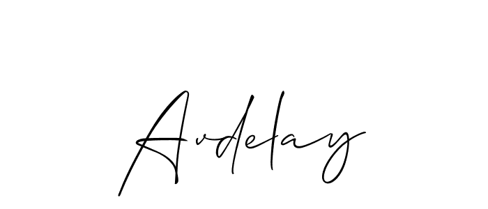Best and Professional Signature Style for Avdelay. Allison_Script Best Signature Style Collection. Avdelay signature style 2 images and pictures png