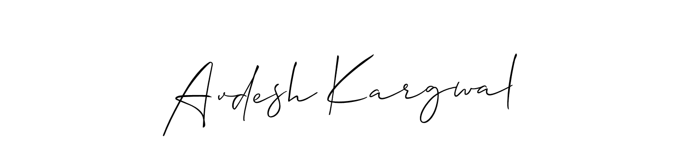 It looks lik you need a new signature style for name Avdesh Kargwal. Design unique handwritten (Allison_Script) signature with our free signature maker in just a few clicks. Avdesh Kargwal signature style 2 images and pictures png