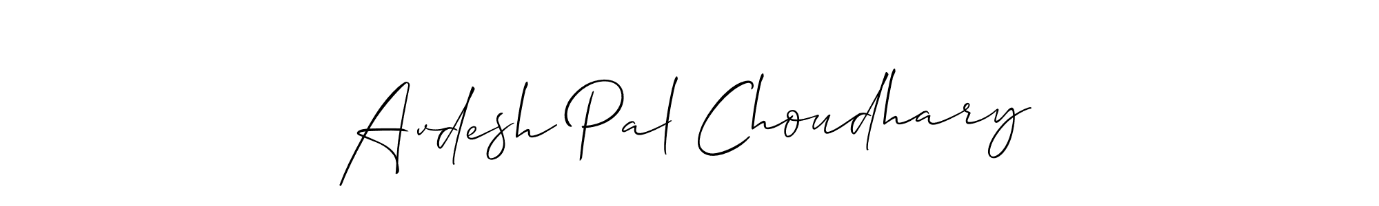 Design your own signature with our free online signature maker. With this signature software, you can create a handwritten (Allison_Script) signature for name Avdesh Pal Choudhary. Avdesh Pal Choudhary signature style 2 images and pictures png