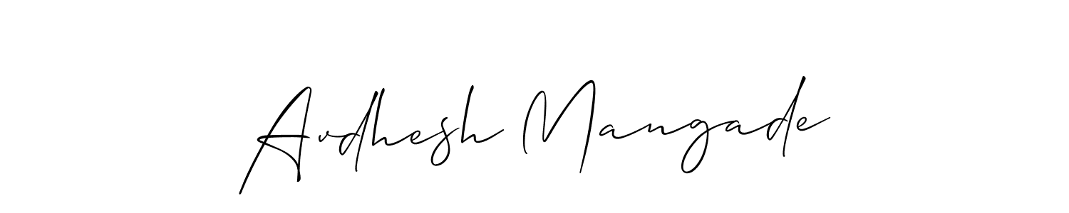 This is the best signature style for the Avdhesh Mangade name. Also you like these signature font (Allison_Script). Mix name signature. Avdhesh Mangade signature style 2 images and pictures png