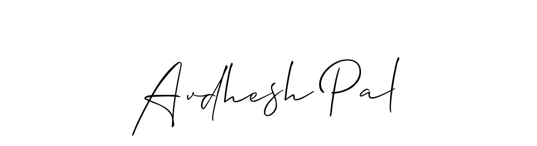 Create a beautiful signature design for name Avdhesh Pal. With this signature (Allison_Script) fonts, you can make a handwritten signature for free. Avdhesh Pal signature style 2 images and pictures png