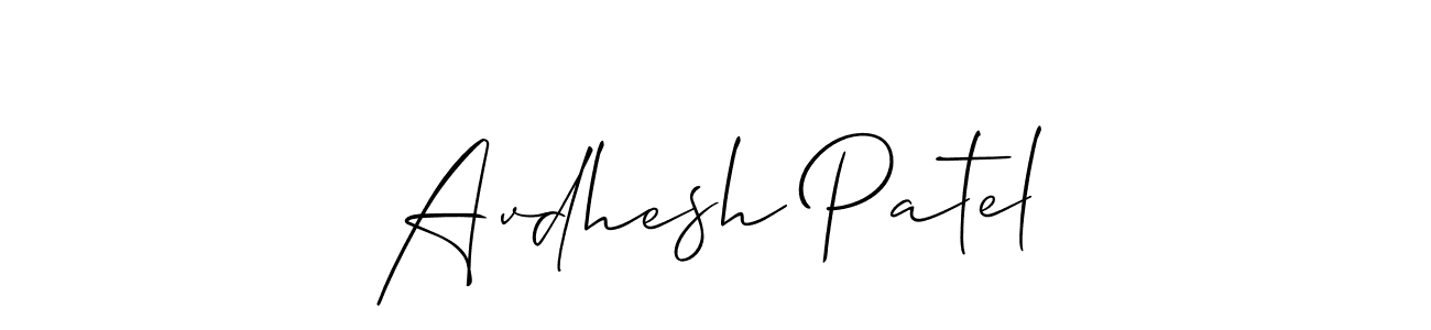 if you are searching for the best signature style for your name Avdhesh Patel. so please give up your signature search. here we have designed multiple signature styles  using Allison_Script. Avdhesh Patel signature style 2 images and pictures png