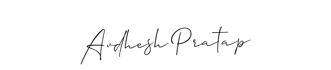 Make a short Avdhesh Pratap signature style. Manage your documents anywhere anytime using Allison_Script. Create and add eSignatures, submit forms, share and send files easily. Avdhesh Pratap signature style 2 images and pictures png