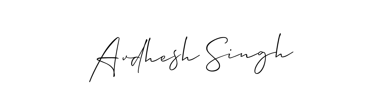 Also we have Avdhesh Singh name is the best signature style. Create professional handwritten signature collection using Allison_Script autograph style. Avdhesh Singh signature style 2 images and pictures png