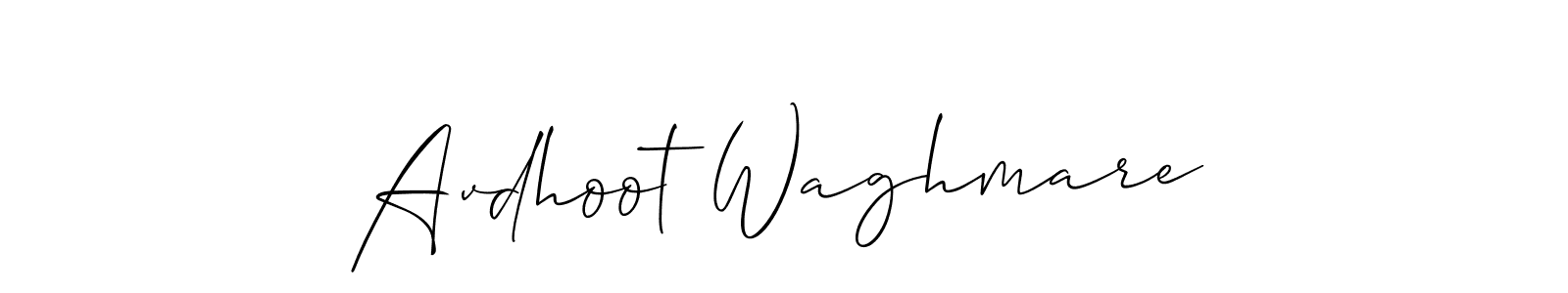 Make a short Avdhoot Waghmare signature style. Manage your documents anywhere anytime using Allison_Script. Create and add eSignatures, submit forms, share and send files easily. Avdhoot Waghmare signature style 2 images and pictures png