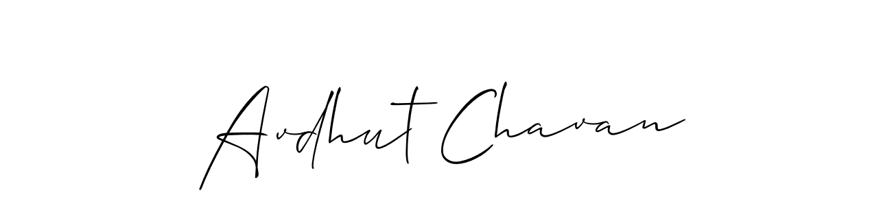 The best way (Allison_Script) to make a short signature is to pick only two or three words in your name. The name Avdhut Chavan include a total of six letters. For converting this name. Avdhut Chavan signature style 2 images and pictures png