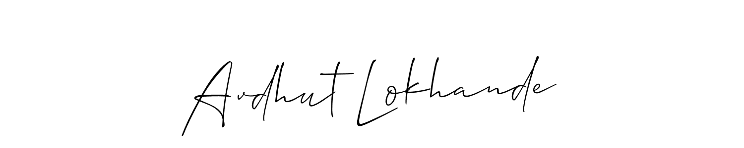 Here are the top 10 professional signature styles for the name Avdhut Lokhande. These are the best autograph styles you can use for your name. Avdhut Lokhande signature style 2 images and pictures png