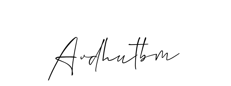 Once you've used our free online signature maker to create your best signature Allison_Script style, it's time to enjoy all of the benefits that Avdhutbm name signing documents. Avdhutbm signature style 2 images and pictures png