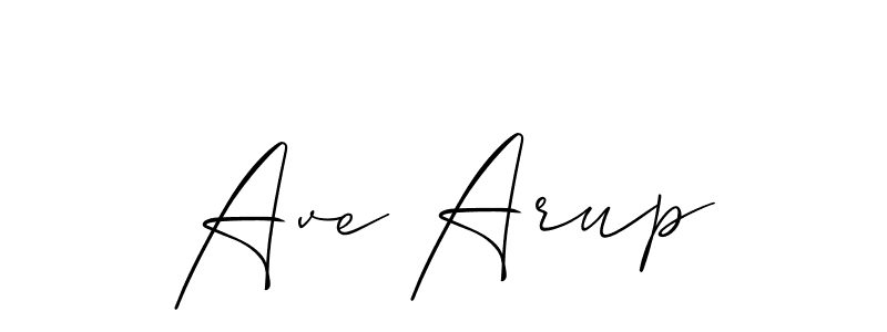 You should practise on your own different ways (Allison_Script) to write your name (Ave Arup) in signature. don't let someone else do it for you. Ave Arup signature style 2 images and pictures png
