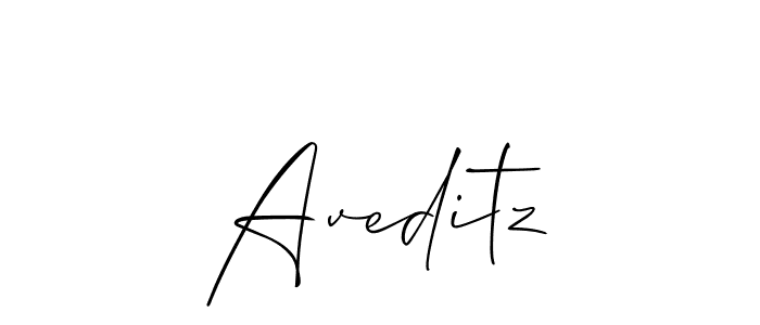 Aveditz stylish signature style. Best Handwritten Sign (Allison_Script) for my name. Handwritten Signature Collection Ideas for my name Aveditz. Aveditz signature style 2 images and pictures png