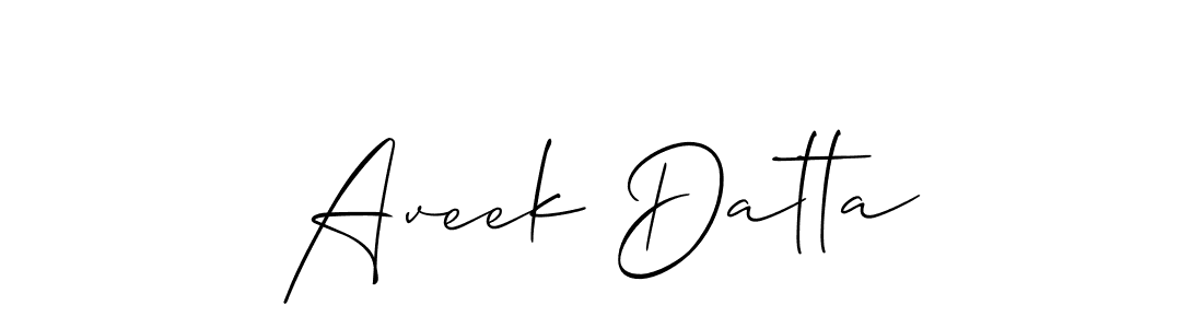 You should practise on your own different ways (Allison_Script) to write your name (Aveek Datta) in signature. don't let someone else do it for you. Aveek Datta signature style 2 images and pictures png