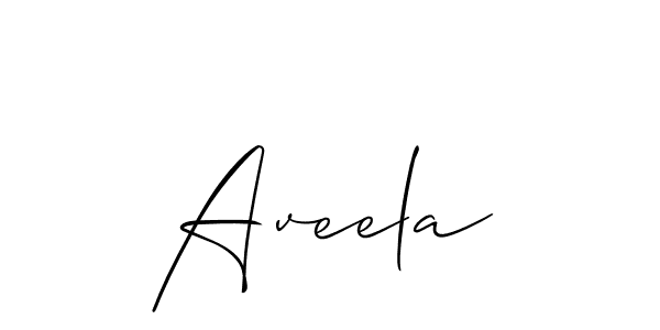 Allison_Script is a professional signature style that is perfect for those who want to add a touch of class to their signature. It is also a great choice for those who want to make their signature more unique. Get Aveela name to fancy signature for free. Aveela signature style 2 images and pictures png