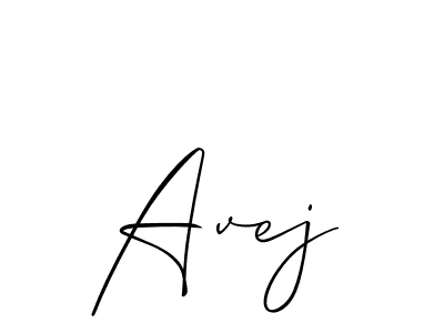 Create a beautiful signature design for name Avej. With this signature (Allison_Script) fonts, you can make a handwritten signature for free. Avej signature style 2 images and pictures png
