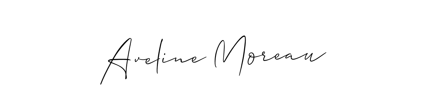 Aveline Moreau stylish signature style. Best Handwritten Sign (Allison_Script) for my name. Handwritten Signature Collection Ideas for my name Aveline Moreau. Aveline Moreau signature style 2 images and pictures png