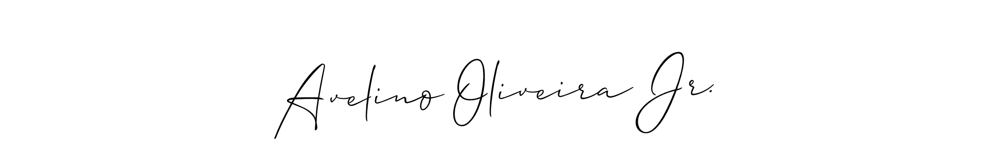 It looks lik you need a new signature style for name Avelino Oliveira Jr.. Design unique handwritten (Allison_Script) signature with our free signature maker in just a few clicks. Avelino Oliveira Jr. signature style 2 images and pictures png