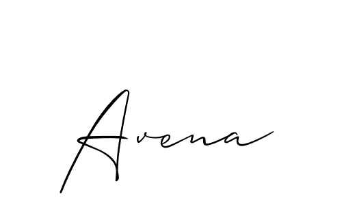 Make a beautiful signature design for name Avena. With this signature (Allison_Script) style, you can create a handwritten signature for free. Avena signature style 2 images and pictures png