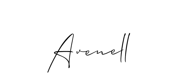Create a beautiful signature design for name Avenell. With this signature (Allison_Script) fonts, you can make a handwritten signature for free. Avenell signature style 2 images and pictures png