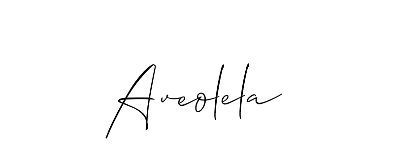 How to make Aveolela name signature. Use Allison_Script style for creating short signs online. This is the latest handwritten sign. Aveolela signature style 2 images and pictures png