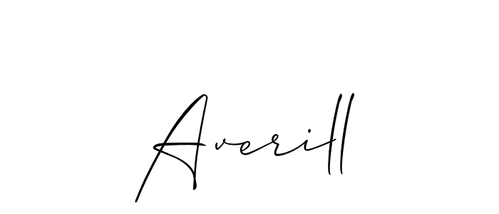 Create a beautiful signature design for name Averill. With this signature (Allison_Script) fonts, you can make a handwritten signature for free. Averill signature style 2 images and pictures png