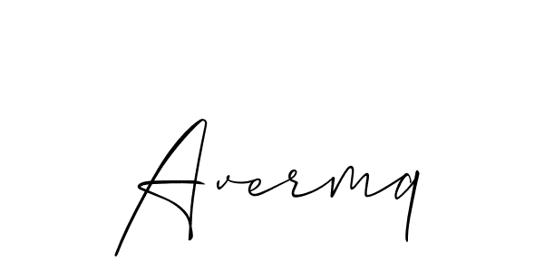 Also we have Avermq name is the best signature style. Create professional handwritten signature collection using Allison_Script autograph style. Avermq signature style 2 images and pictures png