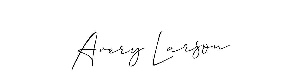 Avery Larson stylish signature style. Best Handwritten Sign (Allison_Script) for my name. Handwritten Signature Collection Ideas for my name Avery Larson. Avery Larson signature style 2 images and pictures png