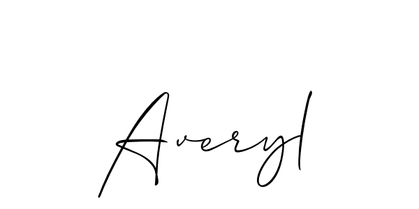 Design your own signature with our free online signature maker. With this signature software, you can create a handwritten (Allison_Script) signature for name Averyl. Averyl signature style 2 images and pictures png